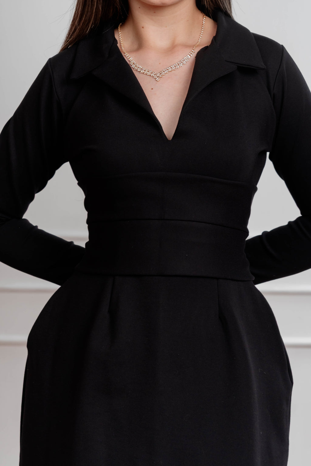 Vestido Julieta #1 Negro con fajín
