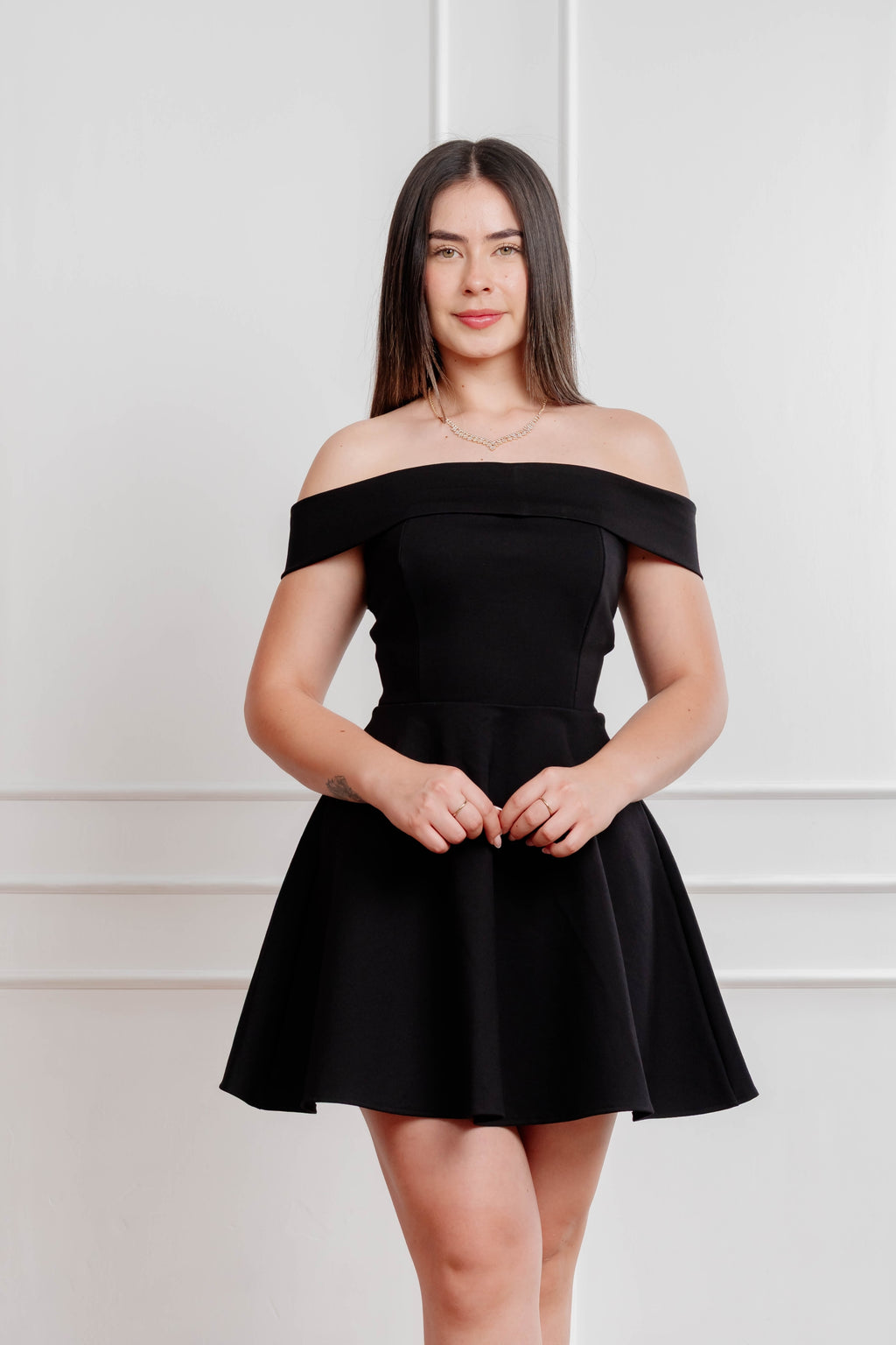 Vestido Sofia #18 Negro con pretina
