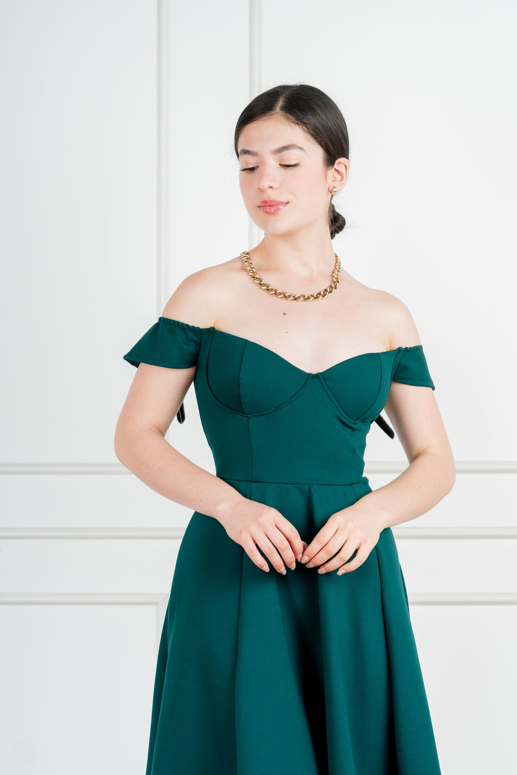 Vestido Sofia #6 Verde Botella