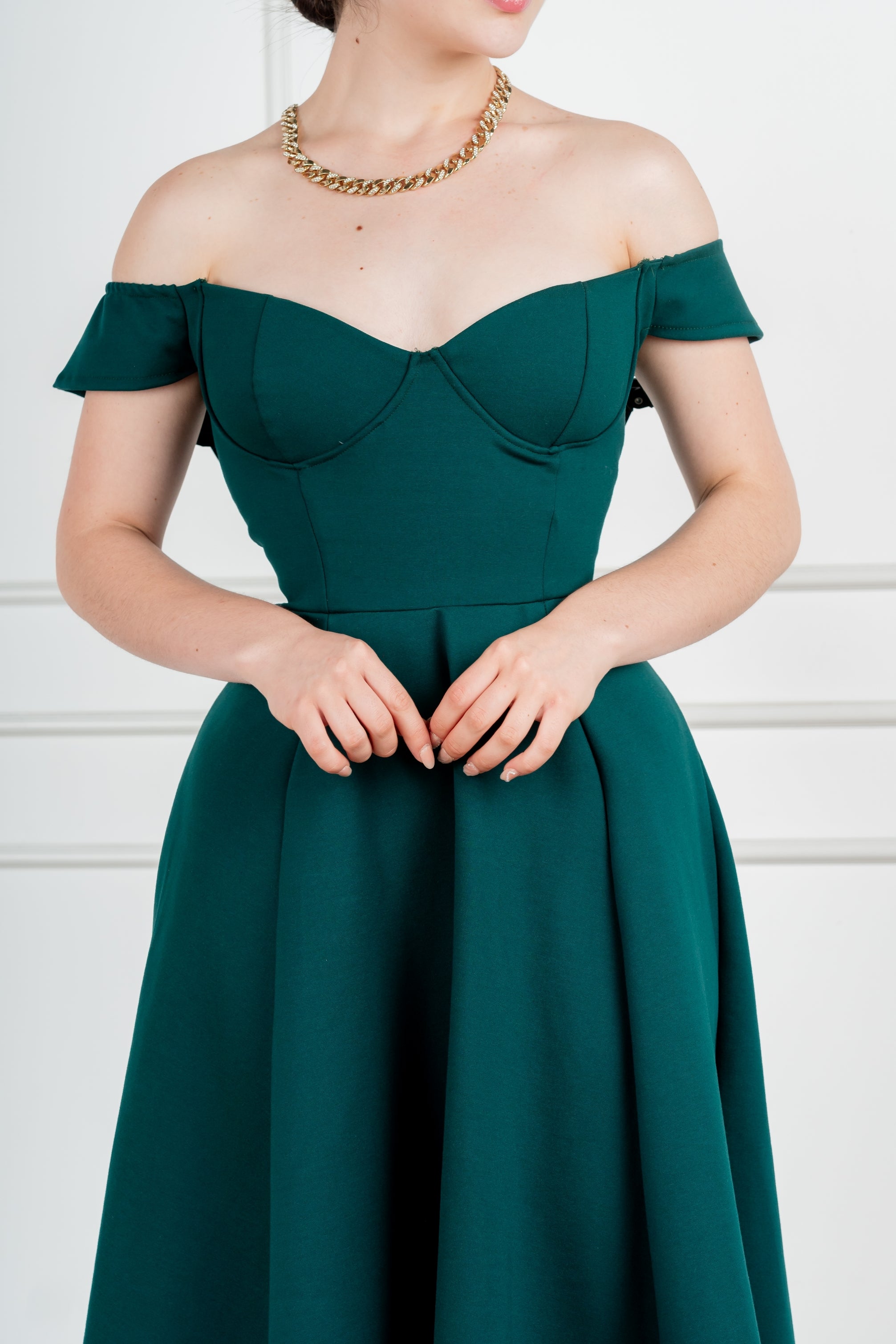 Vestido Sofia #6 Verde Botella