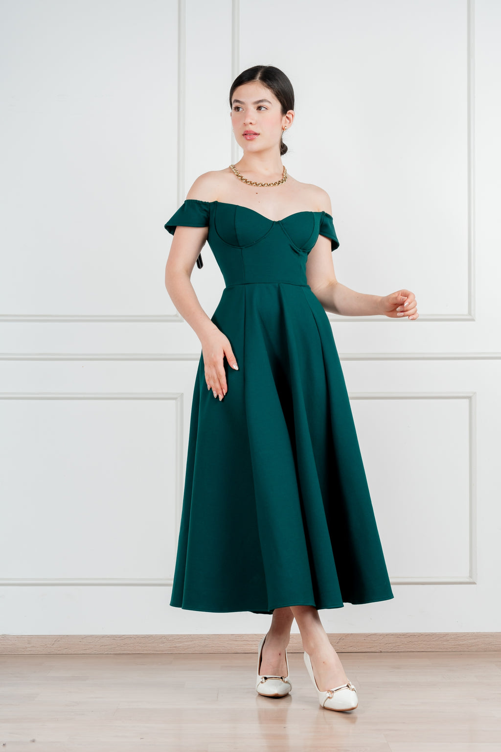 Vestido Sofia #6 Verde Botella