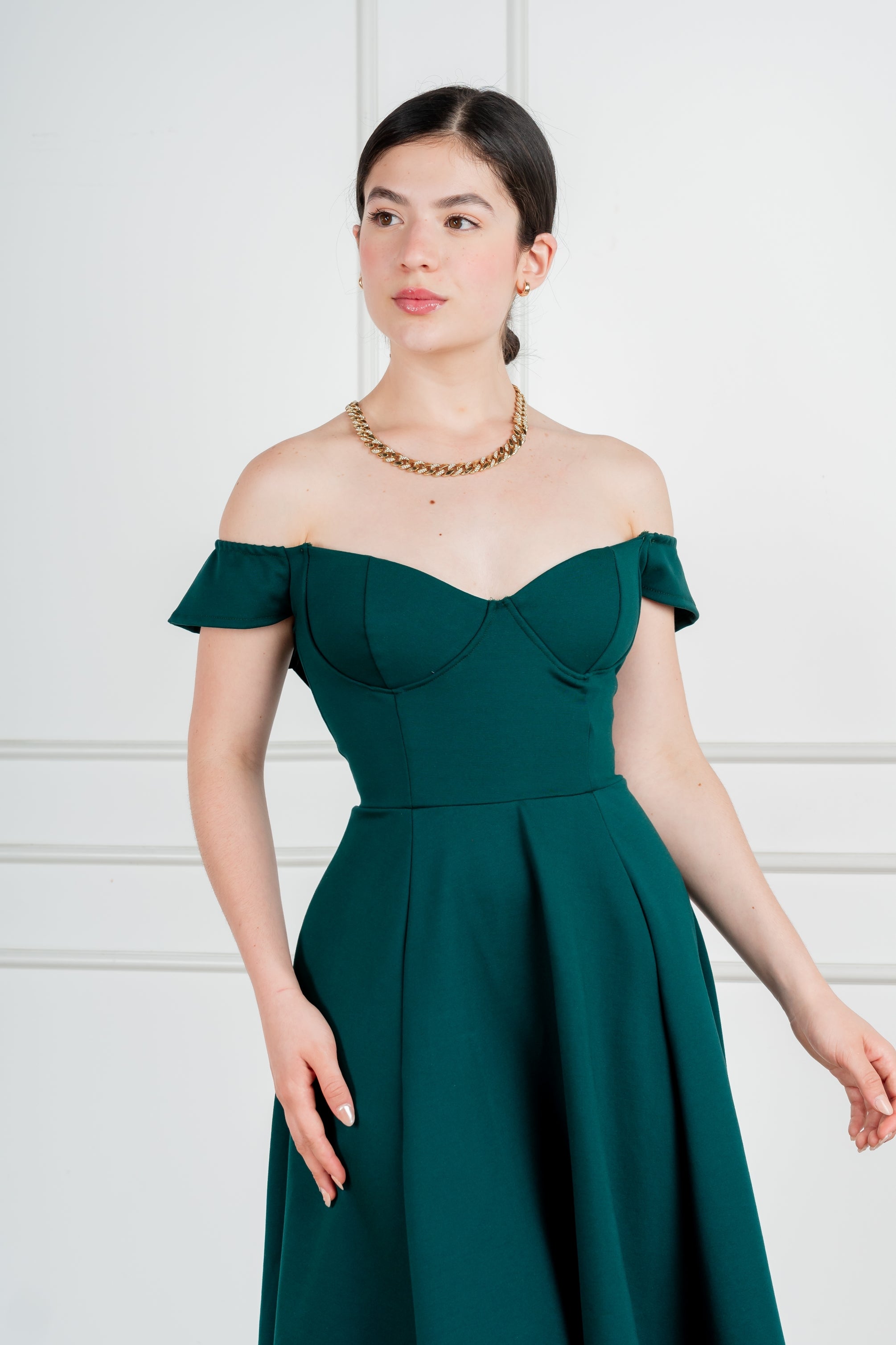 Vestido Sofia #6 Verde Botella