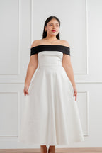 Vestido Sofia #8 Blanco y negro