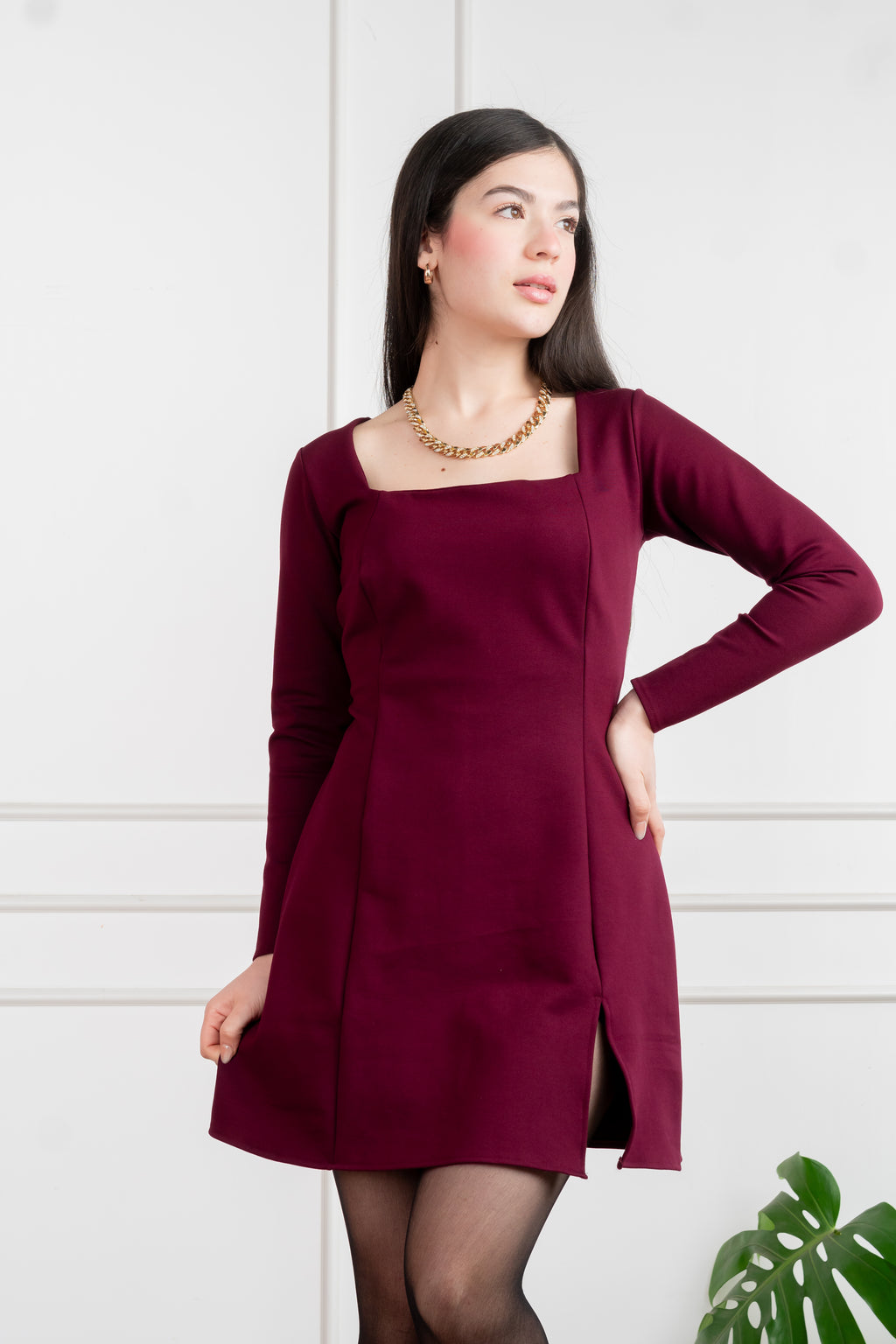 Vestido Genova #1 Vino